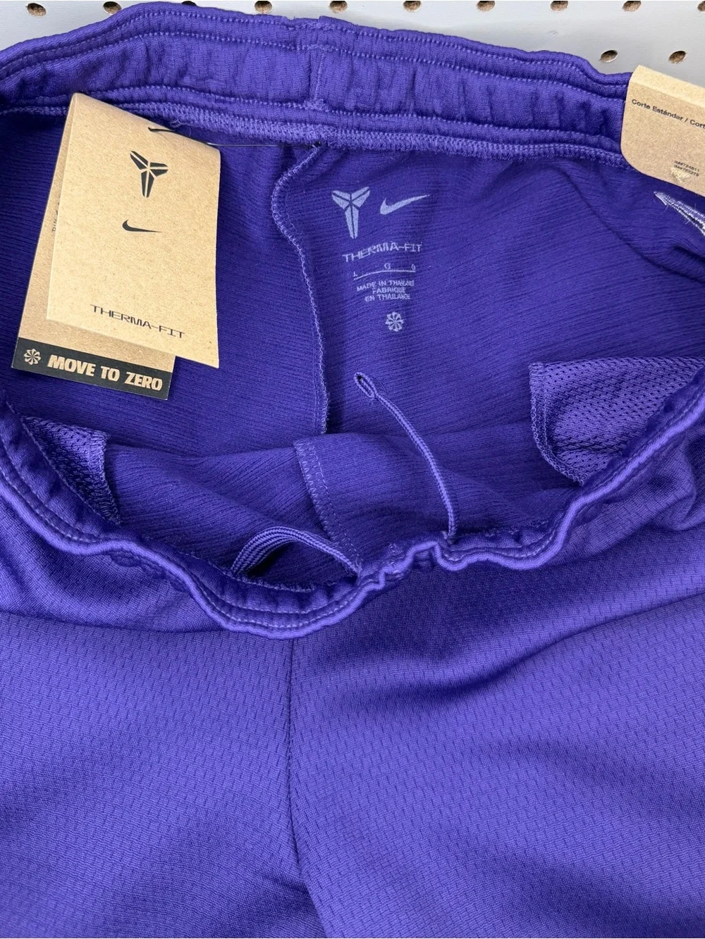 Nike Kobe Bryant Kids Therma-Fit Basketball Pants Youth L Purple Gold NWT